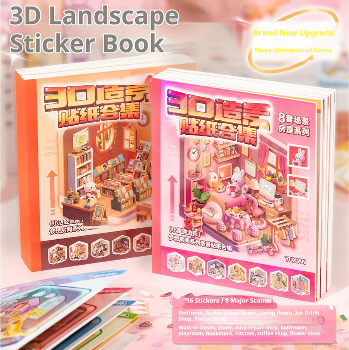 Trekkaboo 3D Sticker Scene Book
